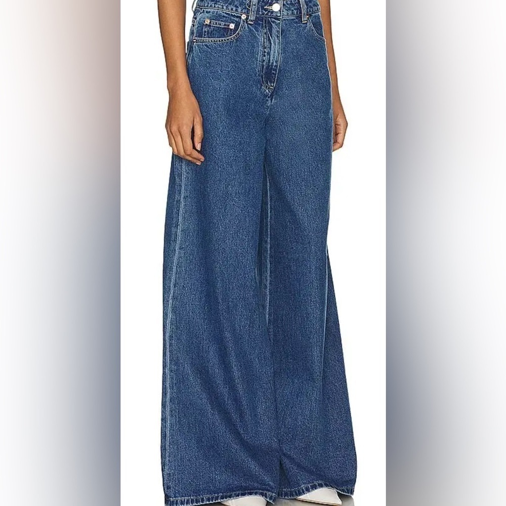 New Ronny Kobo Womens 70’s Flare Jeans Size 24 Indigo - Picture 3 of 10